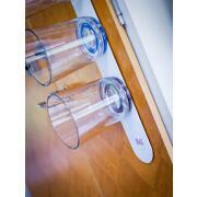 Barre métallique blanche 50 cm