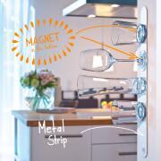 Barre métallique blanche 50 cm