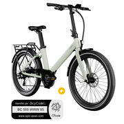 Vélo à assistance électrique semi pliant EVENING 24'' : Pack Vélo à assistance électrique semi pliant EVENING 24'' vert + Marquage BicyCode