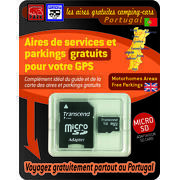 Carte SD pour GPS Garmin : Aires gratuites Portugal