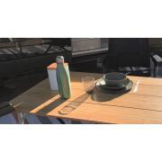 Lot de 4 assiettes creuses CLUB : Coloris gris