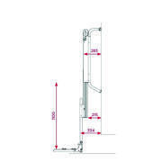 Porte-vélos électriques Bike Lift BR-System pour camping-car : Standard Rail
