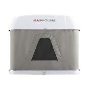 Tente de toit Maggiolina Grand Tour : Medium coloris gris clair coque blanche