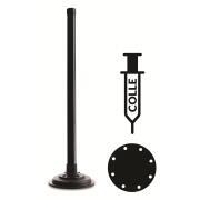 Mât aimanté + disque métalique pour antenne Wi-Fi longue portée.