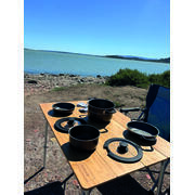 Popote en aluminium 8 pièces pour camping-car