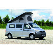Toit relevable pour véhicule VW T5/T6/T6.1 : sca 192 de dimension L2 H1 avec ouverture Avant, fermeture à poignée centrale et Kit lit intégré de type Froli