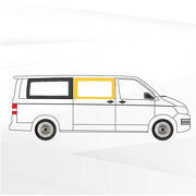 Baie Sunvan Volkswagen T5/T6 : Modèle : Fixe - Position : avant droit - Hauteur : L2/L3