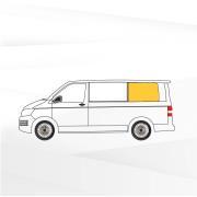 Baie Sunvan Volkswagen T5/T6 : Modèle : Fixe Full Sérigraphie - Position : arrière gauche - Hauteur : L1