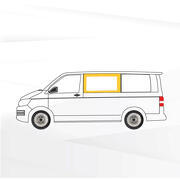 Baie Sunvan Volkswagen T5/T6 : Modèle : Fixe - Position : avant gauche - Hauteur : L2/L3