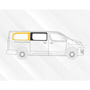 Baie Sunvan PSA Jumpy / Expert 3 / Scudo à partir de 2017 : Fixe arrière droit (L3)