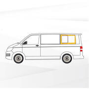 Baie Sunvan Volkswagen T5/T6 : Modèle : Coulissant - Position : arrière gauche - Hauteur : L1