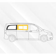 Baie Sunvan Mercedes Vito à partir de 2014 : Coulissante avant droit (L2/L3)