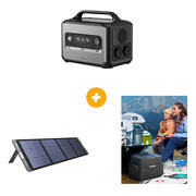 Pack Power station + sacoche + panneau solaire : Power station GS1200
