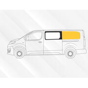Baie Sunvan PSA Jumpy / Expert 3 / Scudo à partir de 2017 : Fixe arrière gauche (L3) Full Sérigraphie