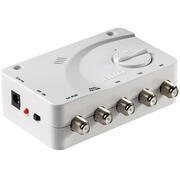 Teleplus antenne TV directionnelle Double polarité avec VHF, UHF V/O & amplificateur AT412 5G : Mât  110cm