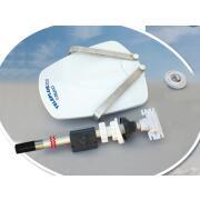 Teleplus antenne TV directionnelle Double polarité avec VHF, UHF V/O & amplificateur AT412 5G : Mât  51cm, sans support mural