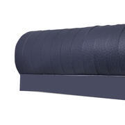 Rideau de porte en similicuir : 100 x 230 cm coloris bleu