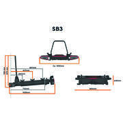 Plateforme coulissante SB3 pour coffre de transport BX1