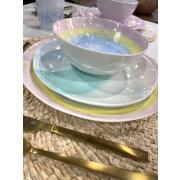 Pack  de vaisselle en mélamine Pastel Barfleur - 12 Pièces