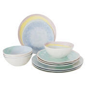 Pack  de vaisselle en mélamine Pastel Barfleur - 12 Pièces