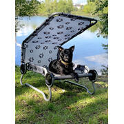 Lit pour animaux avec toit Dog-Bed : Largeur 126
