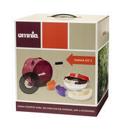 Pack  2 : Four + Plaque de cuisson + Sac + Lot de 6 moules en silicone + Poignée de levage