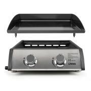 Plancha à gaz 2 brûleurs