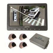 Caméra 360° Drone View pour camping-car  : Blanc avec Moniteur 7 pouces