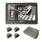 Caméra 360° Drone View pour camping-car  : Carbone avec Moniteur 10 pouces