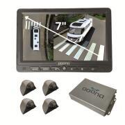 Caméra 360° Drone View pour camping-car  : Carbone avec Moniteur 7 pouces