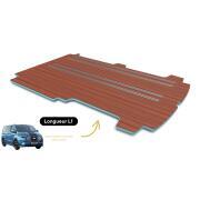 Plancher composite monobloc Ford Custom Transit 2013 - 2023 : L1 - 4 rails - Teak & Ebony
