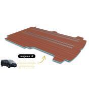 Plancher composite monobloc Expert3/Jumpy3/Scudo/Vivaro/Proace : L2 - 4 rails - Teak & Ebony