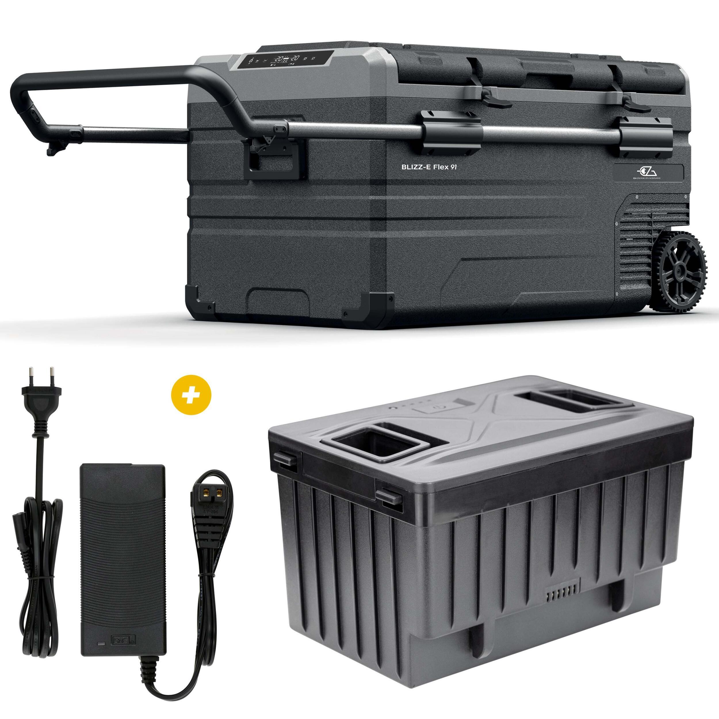 Glacière à compression Blizz-E Flex 91 litres Adaptateur