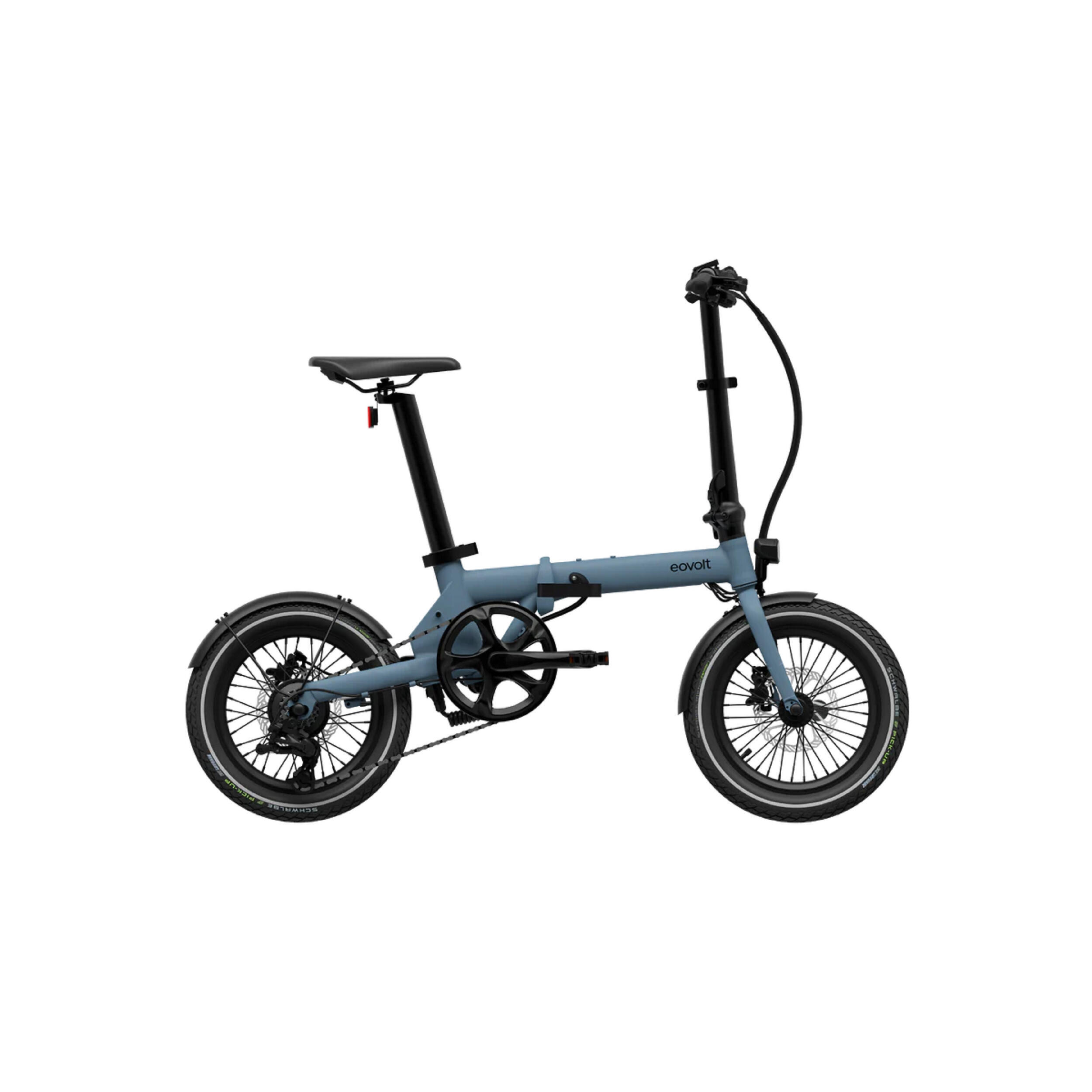 Vélo à assistance électrique pliant 16'' Morning Origins : Bleu Ocean