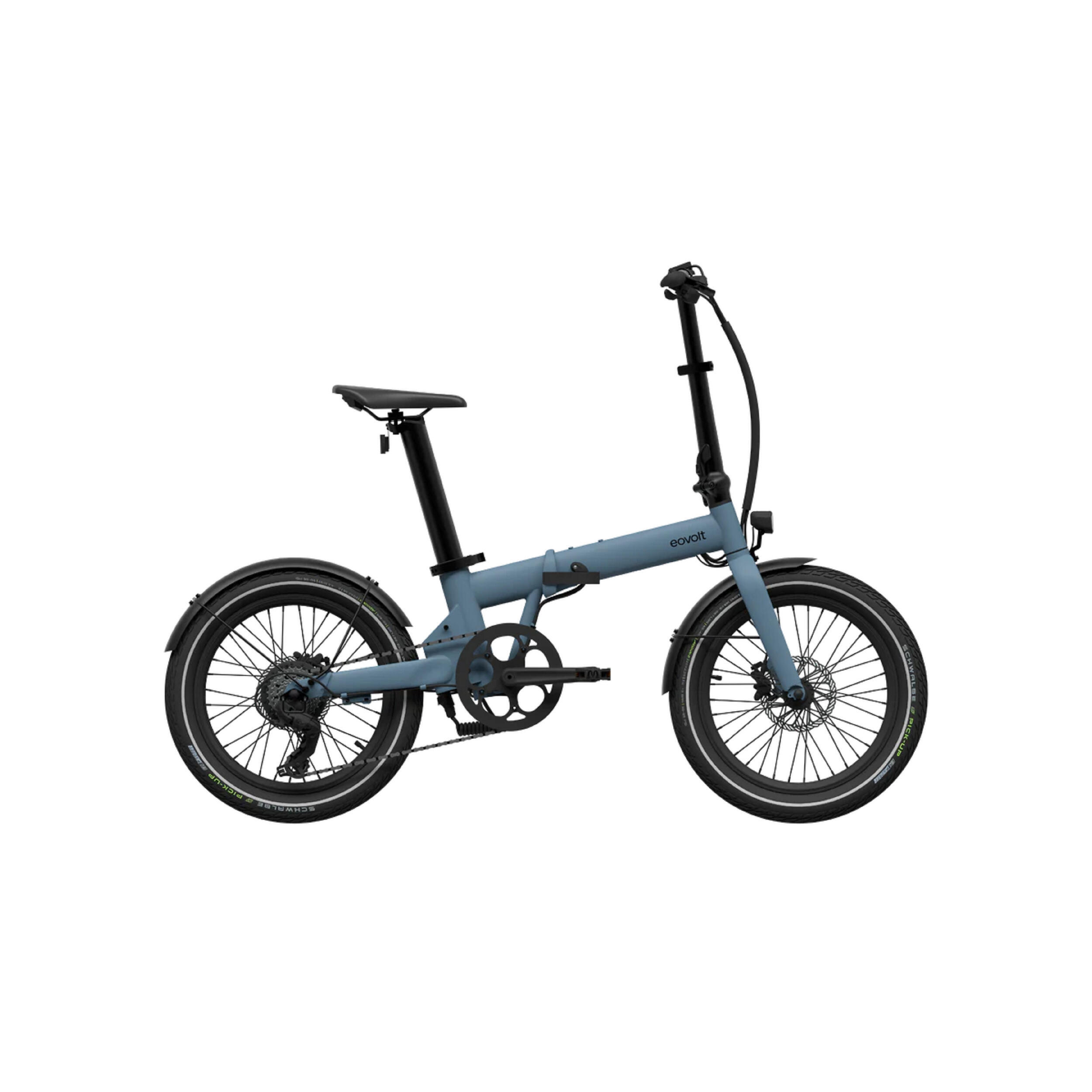 Vélo à assistance électrique pliant 20'' Afternoon Origins : Bleu Ocean
