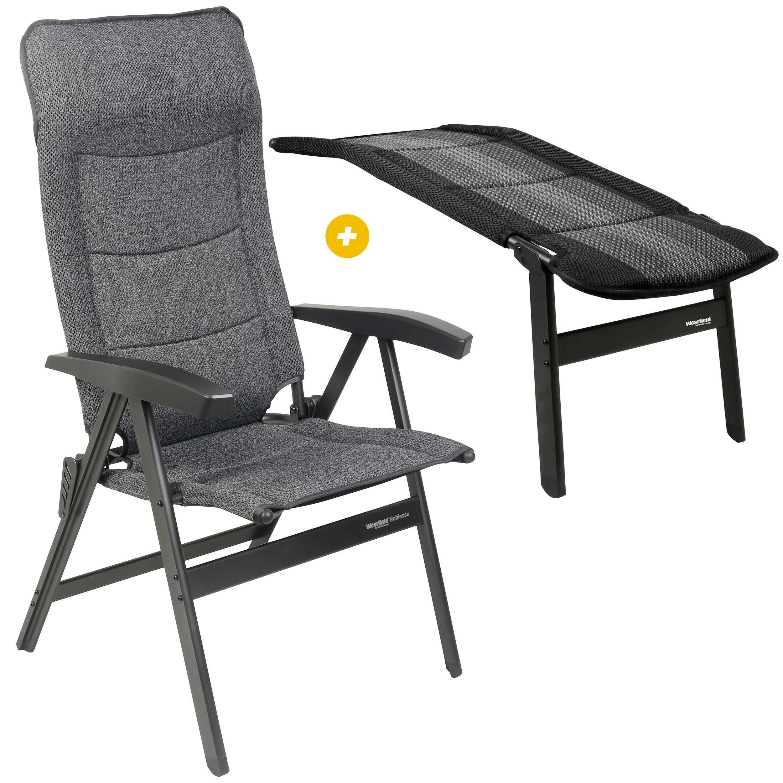 Fauteuil Noblesse + Repose-jambes Breeze Silverline