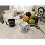 Set de 2 mugs en acier émaillé
