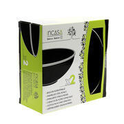 Set de 2 bols en acier émaillé