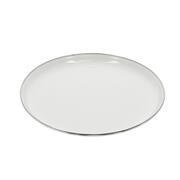 Set de 2 assiettes plates en acier émaillé