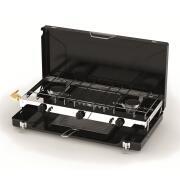 Réchaud à gaz 2 feux avec grill/toaster