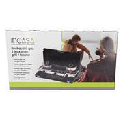 Réchaud à gaz 2 feux avec grill/toaster