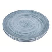 Pack 4 assiettes mélamine Céleste