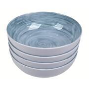 Pack 4 bols mélamine Céleste