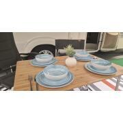 Pack vaisselle mélamine 12 pièces Céleste