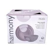 Pack vaisselle mélamine 12 pièces Harmony