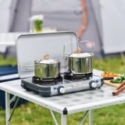 Réchaud à gaz 2 feux Camping Kitchen Grill & Go CV Kit