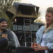 Tente de toit Small Willow : 140 Camel