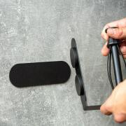 Porte-rouleau de papier toilette aimanté avec bande métallique