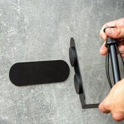 Porte-rouleau de papier toilette aimanté avec bande métallique