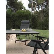 Table rectangulaire grise : 101x64cm